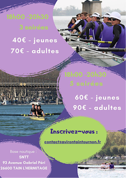 Stage d'été sportif aviron Tain l'Hermitage Tournon sur Rhône Drôme Ardèche Stage d'été sportif aviron Tain l'Hermitage Tournon sur Rhône Drôme Ardèche